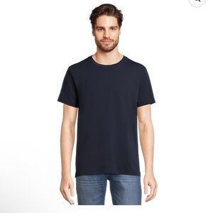 🇺🇸 $5 🇺🇸 George Mens Navy Blue Crewneck Tee with Short Sleeves NWT